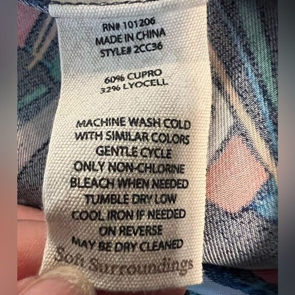 Soft surroundings sail away nautical sail boat graphic oversized blouse medium - Picture 7 of 7